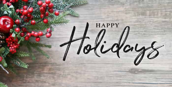 Holiday Care Options and Location Hours: December 24, 25, 31 (2020) and